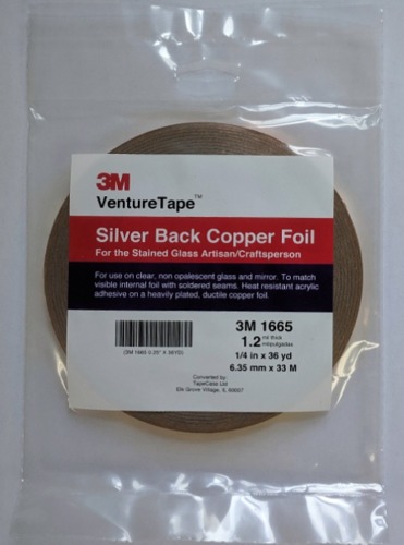 Venture Silver Back Copper Foil   1.5 mil  